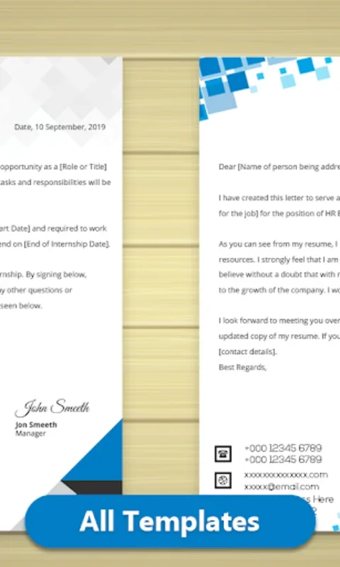 Letter Writing Templates for Android - Craft Professional Letters