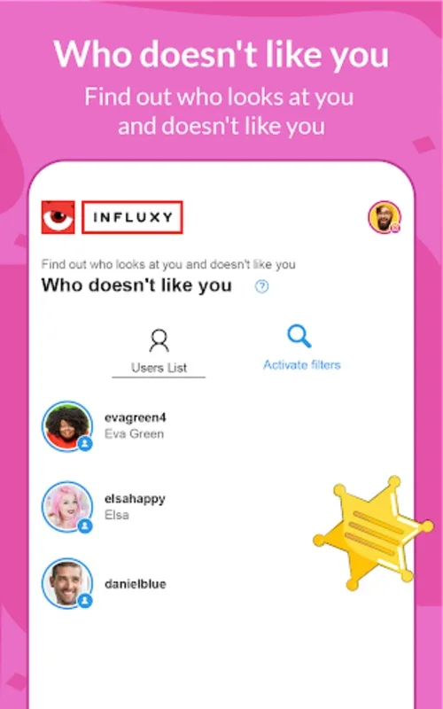 Influxy for Android: Track Social Network Followers