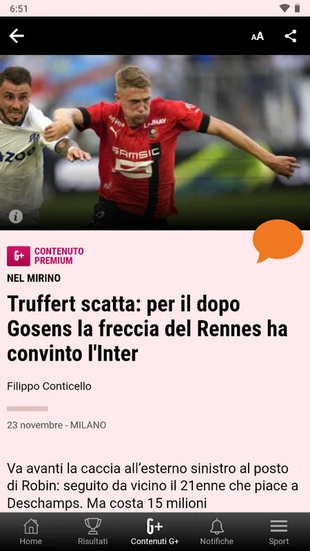 La Gazzetta dello Sport for Android - Comprehensive Sports Coverage