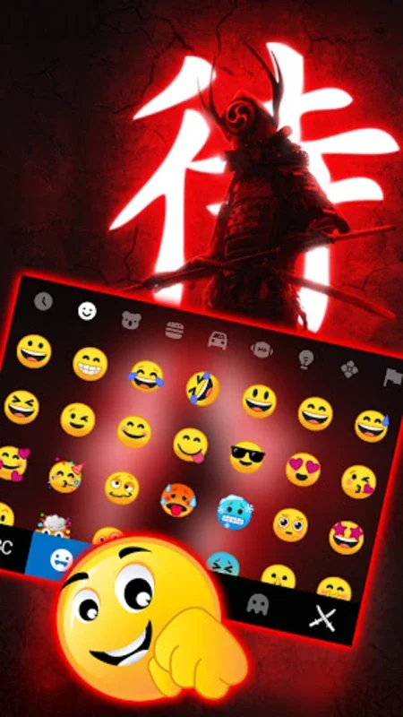 Red Samurai Keyboard Backgroun for Android: Enhance Typing