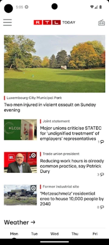 Today.lu for Android - Stay Informed with Luxembourg News