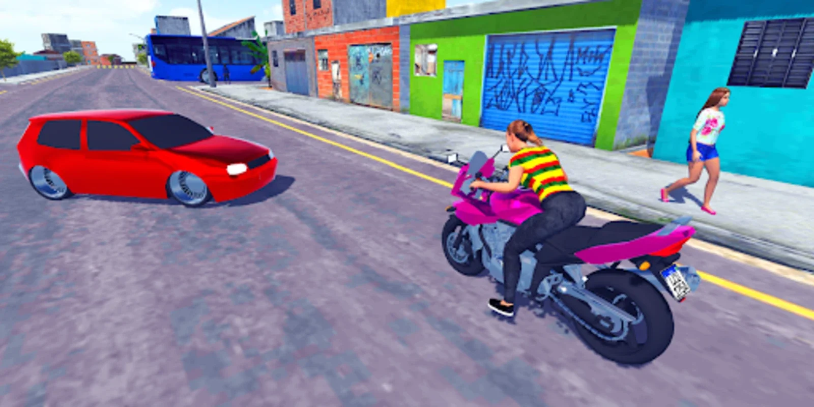 Corte de Giro Jogo de Motos BR for Android - Immerse in Brazilian Streets