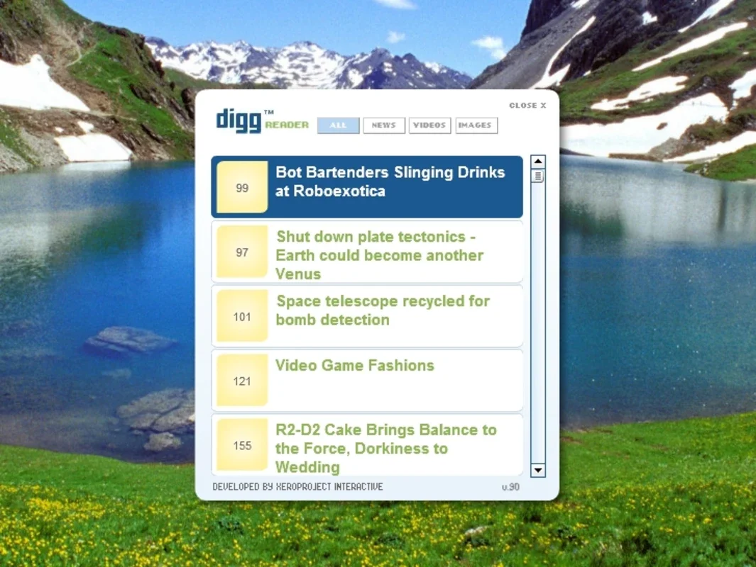 Digg RSS Reader for Windows - No Download Required