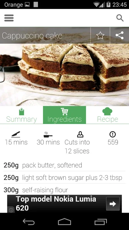 100 cakes & bakes recipes for Android - Baking Made Easy