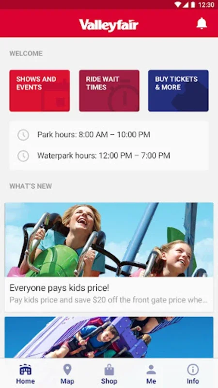 Valleyfair for Android - Enhance Your Park Experience