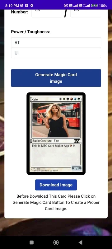 MTG Card Maker for Android - Download the APK from AppHuts