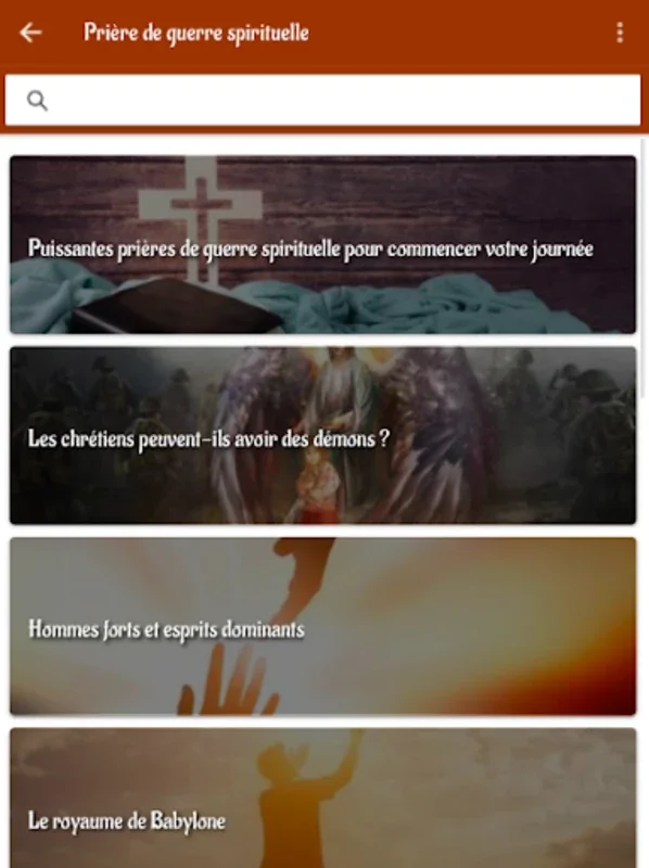 Prière de guerre spirituelle for Android - Spiritual Warfare Guidance