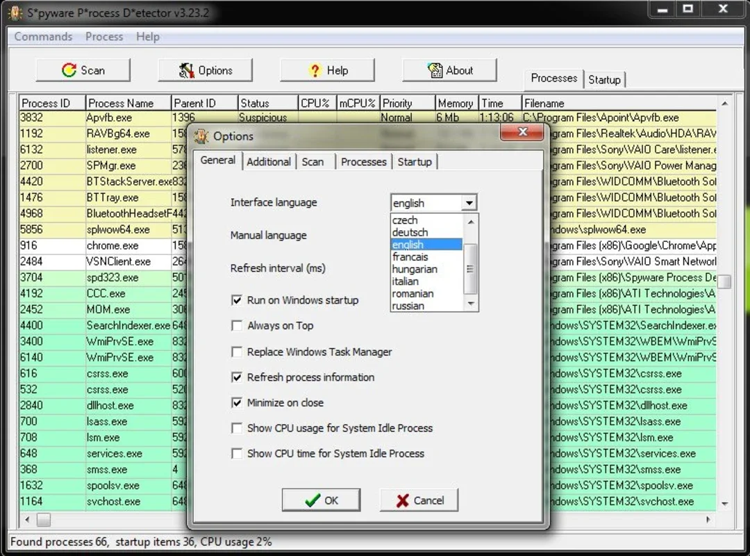 Spyware Process Detector for Windows - Protect Your System