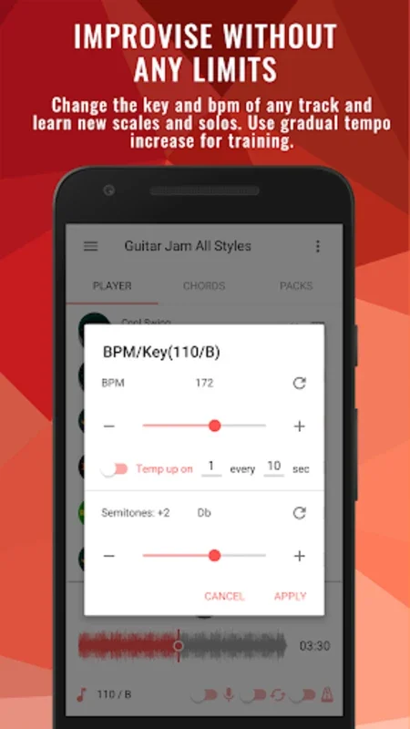 Backing Tracks Guitar Jam Ulti for Android - Enhance Your Jamming