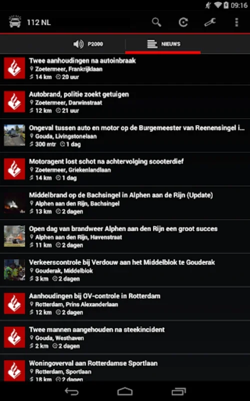 112 NL - P2000 meldingen for Android: Real-Time Emergency Alerts