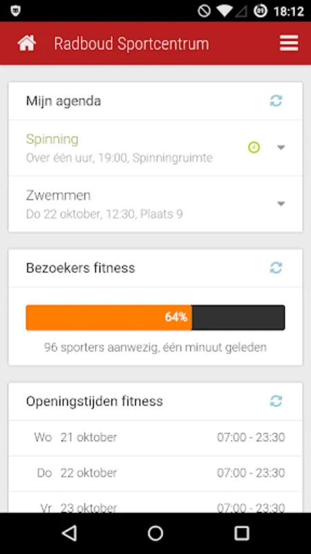 Radboud Sports Centre for Android - Streamline Your Fitness