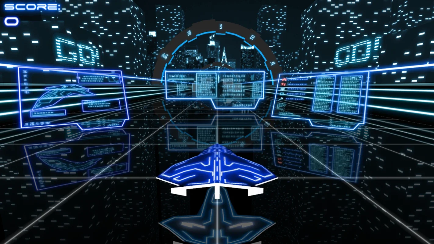 Neon City Free for Android - Immersive Space Racing