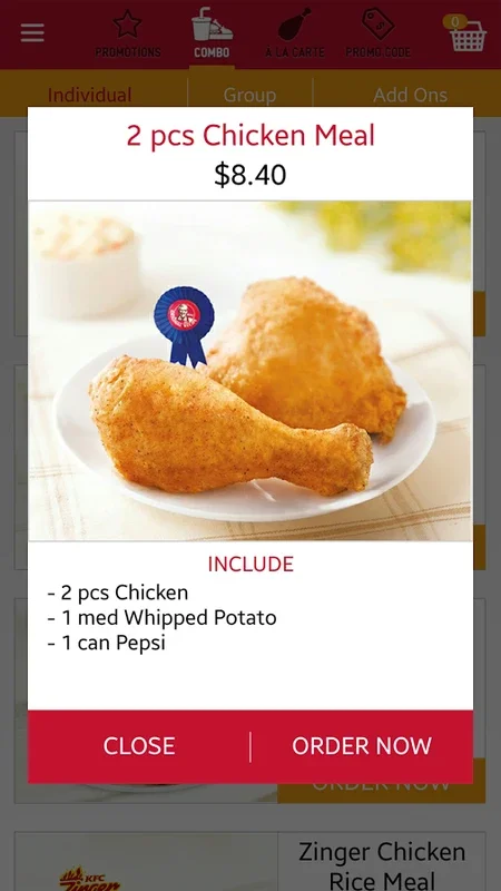 KFC SG for Android - Order KFC Conveniently