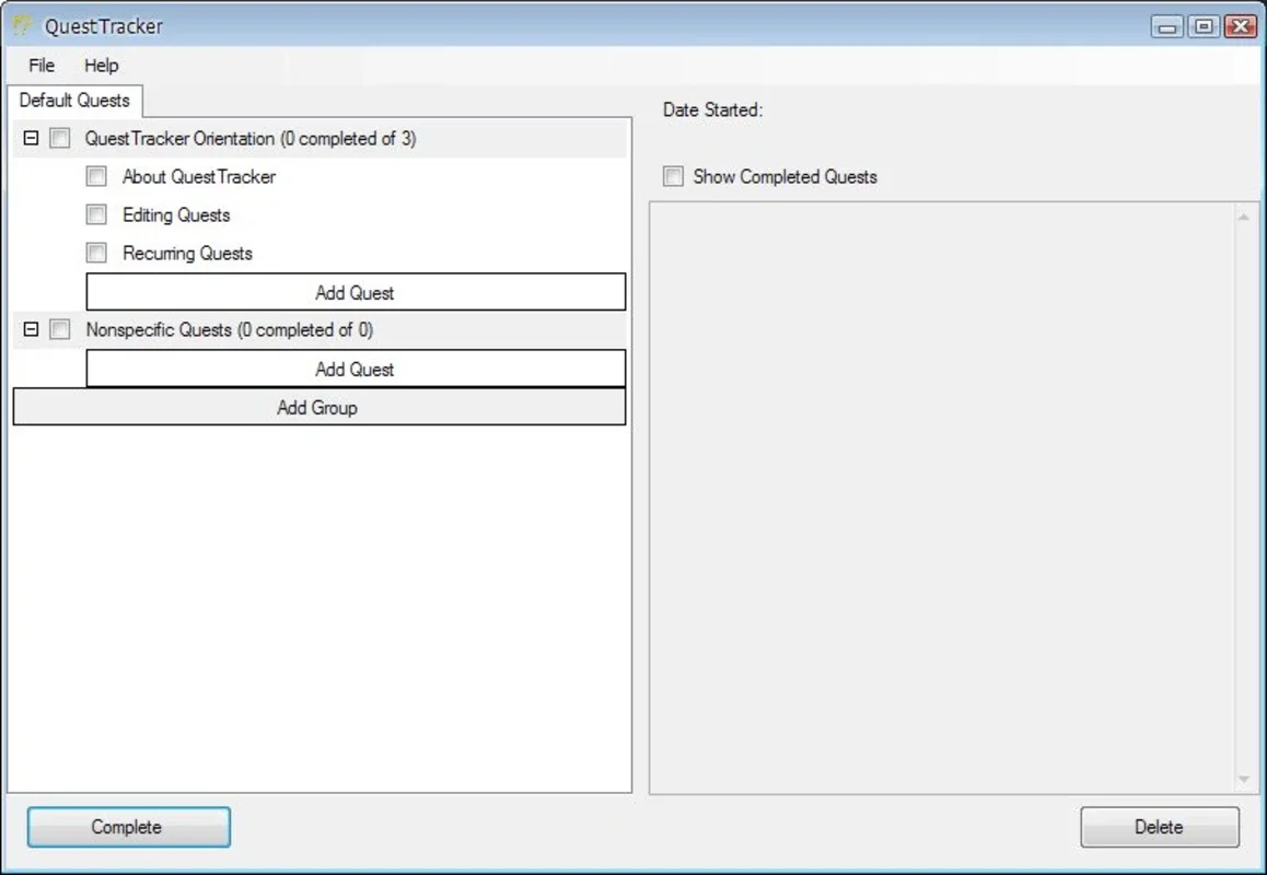 QuestTracker for Windows - Simplify Task Tracking