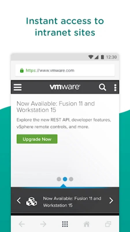 Web - Workspace ONE for Android: Seamless Workplace Browsing