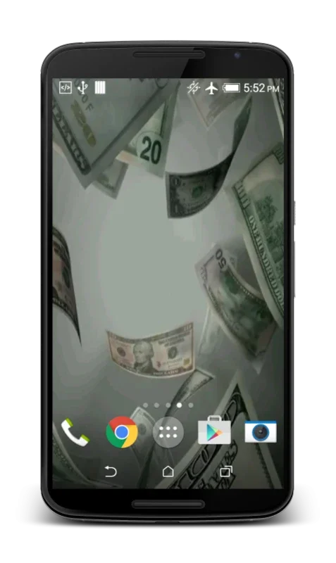 Flying Dollars Live Wallpaper for Android - Customizable & Battery-Saving