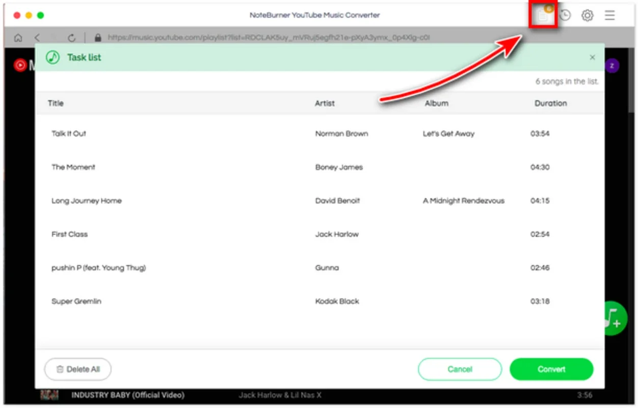 NoteBurner YouTube Music Converter for Mac - Convert Easily