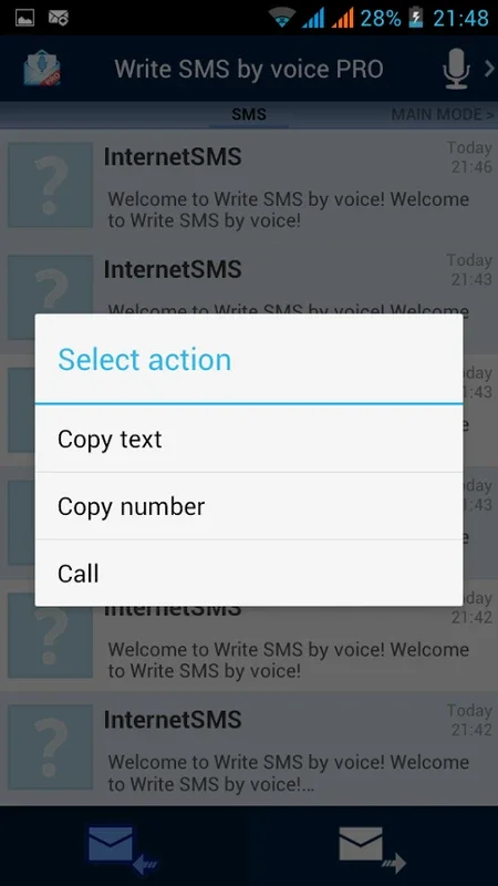 Write SMS by voice for Android - Seamless Voice-to-Text Conversion