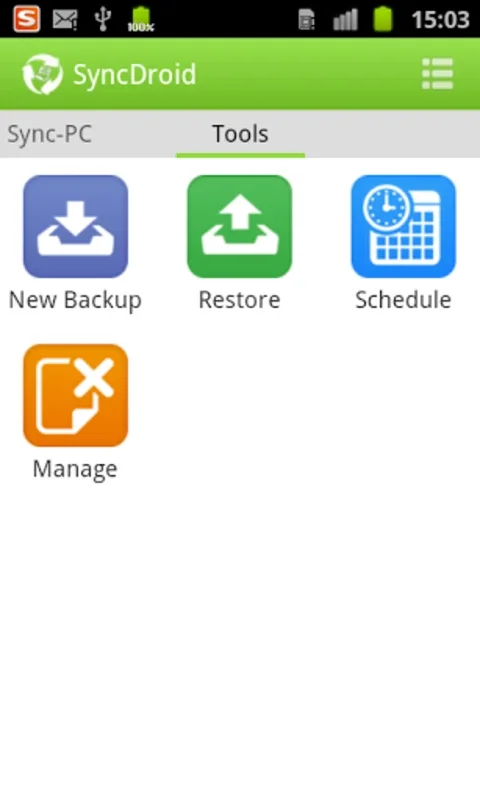 SyncDroid for Android - Backup and Transfer Your Data