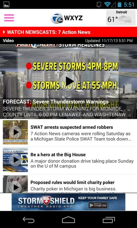 WXYZ Channel 7 Detroit for Android - Stay Informed