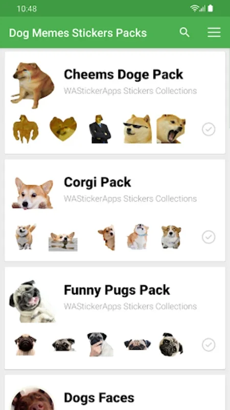 Stickers Dog Memes for Android - No Downloading Required