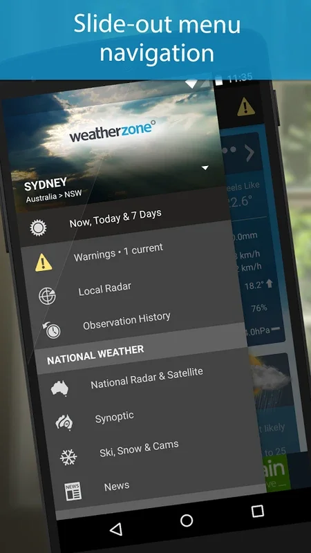 Weatherzone for Android: Comprehensive Australian Weather Tracking