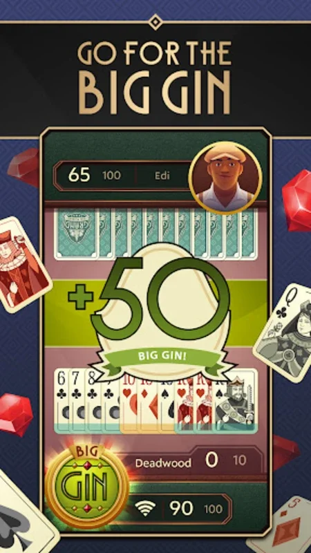 Gin Rummy for Android - Engaging Multiplayer Fun