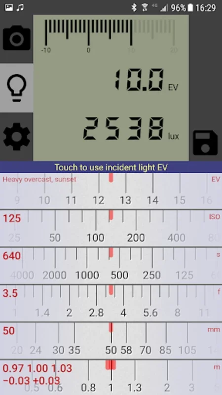 Photo Friend exposure & meter for Android - Download the APK from AppHuts