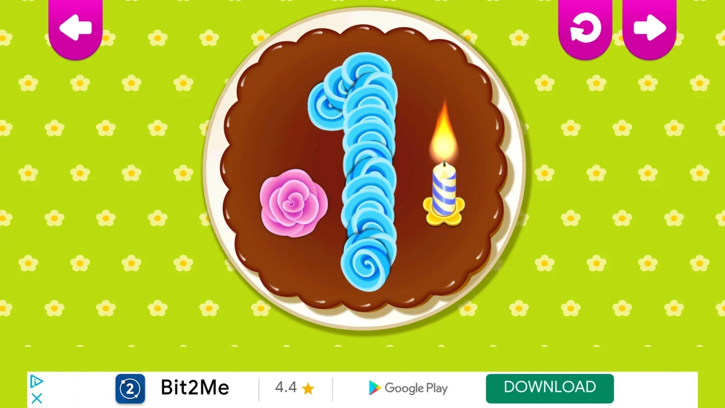 Funny Food 123 Number for Android - Fun Math Learning