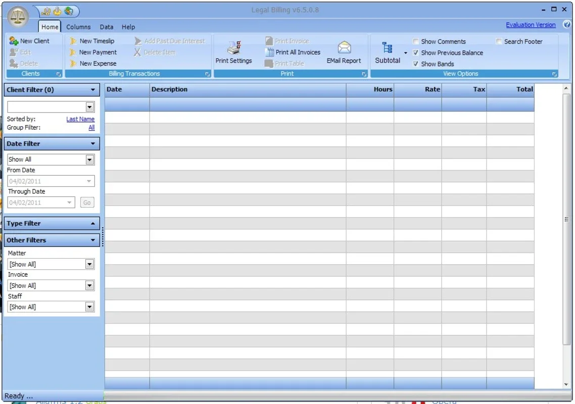 Legal Billing for Windows - Efficient Account Management for Legal Pros