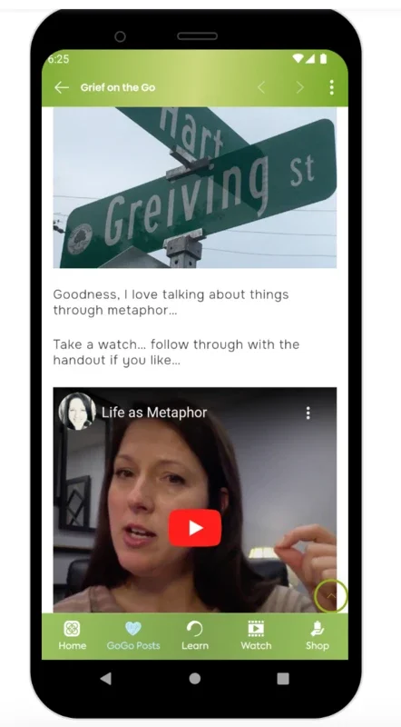 Grief on the Go for Android - Access Real Life Grief Info Anytime