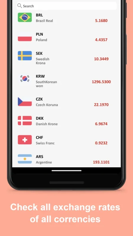 US Dollar to Chilean Peso for Android - Convert Currencies Easily