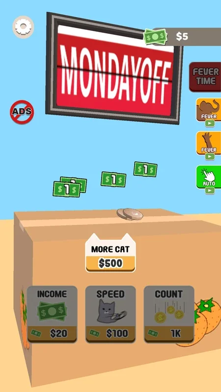 Cat Box Fever for Android - Build a Cat Army and Earn