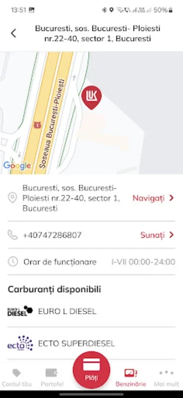 LUKOIL Romania for Android - Find Nearest Station & Earn Points