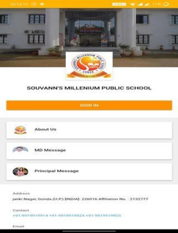 SOUVANN'S MILLENIUM PUBLIC SCH for Android - Streamlining School Communication