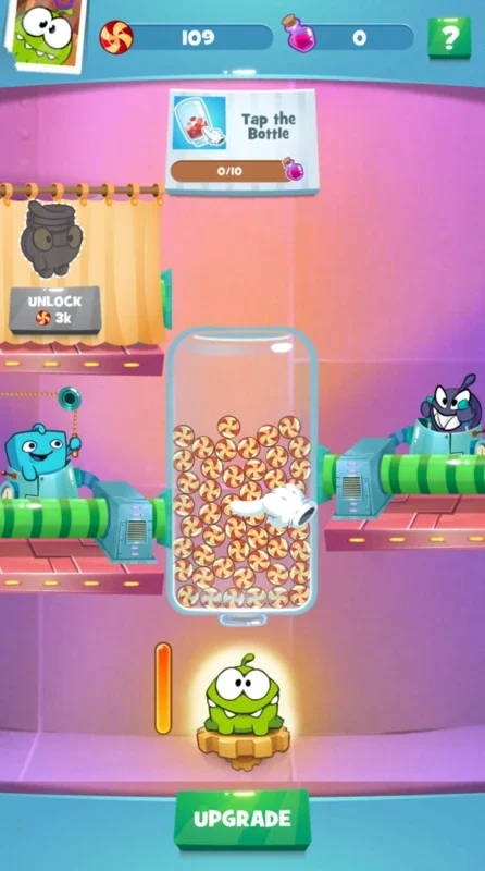 Om Nom Idle Candy Factory for Android: Sweet Candy-Making Fun