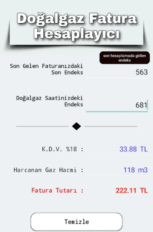 Doğalgaz Fatura for Android - Manage Energy Costs