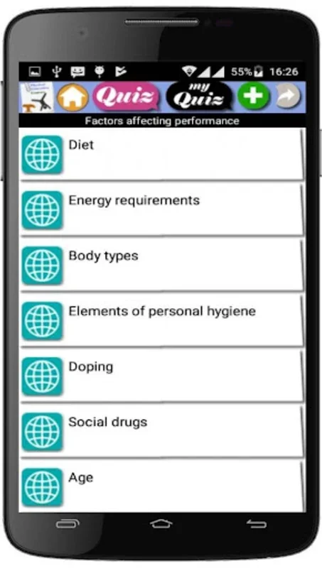 Physical Education Course on Android: A Wealth of Learning Resources