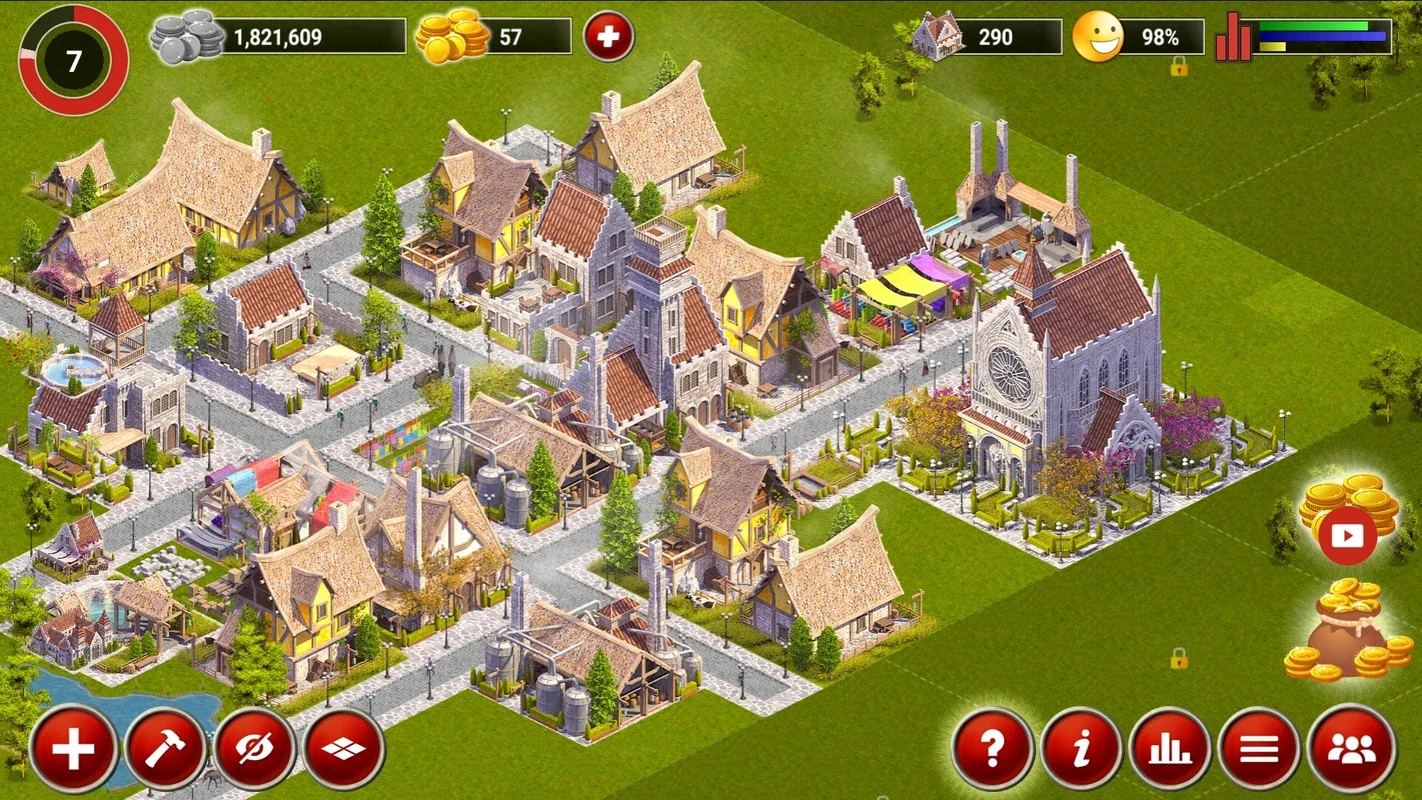 Build a Medieval City in Designer City: Fantasy Empire for Android