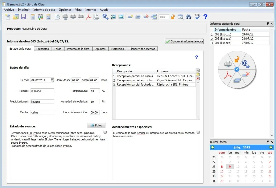 Libro de Obra for Windows - A Free Construction Reporting Tool