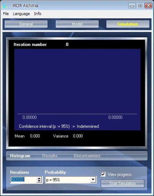 MCM Alchimia for Windows - Monte Carlo Method Simulations