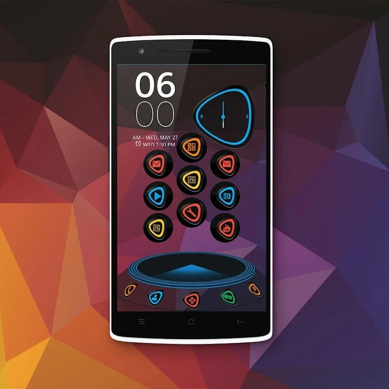 Next Launcher 3D Theme PolyGon for Android - Stunning 3D Experience