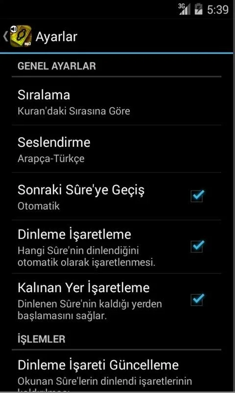 Kuran-ı Kerim Meal Dinle for Android - Listen to Quran Offline