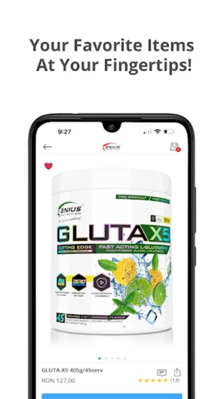 Genius Nutrition for Android - Shop Nutritional Supplements Easily