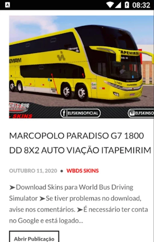 SKINS WORLD BUS DRIVING SIMULATOR - ELF for Android: Customize Your Bus Experience