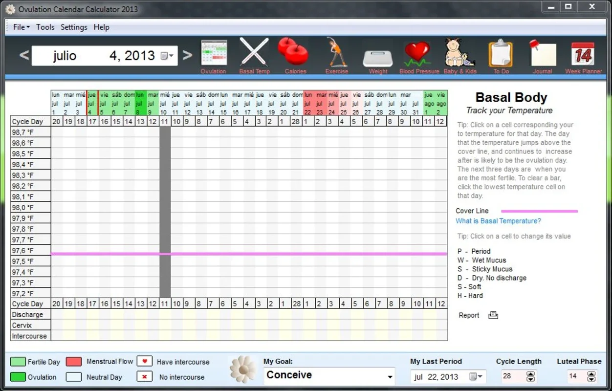 Ovulation Calendar Calculator for Windows: Predict Fertile Days