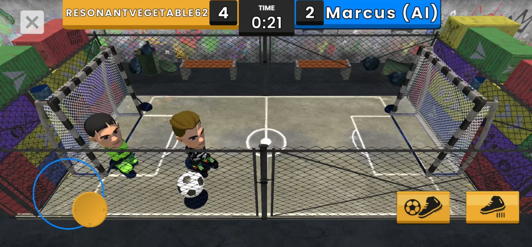 Football Street Arena for Android: Intense 1v1 Soccer Matches