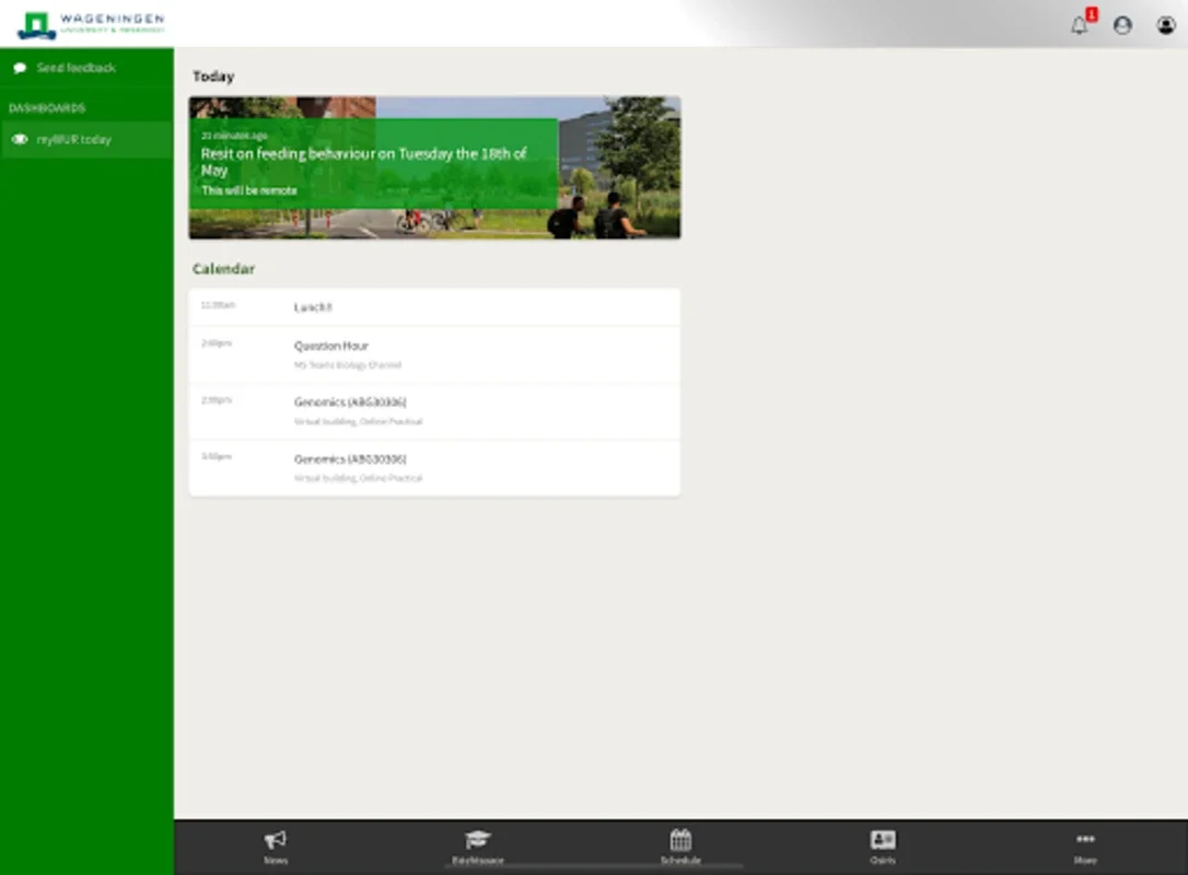 myWUR today for Android - Streamline Your Academic Life