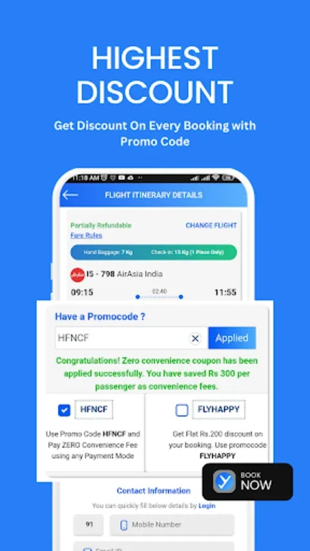 Happyfares for Android - Affordable Flights with Transparent Pricing