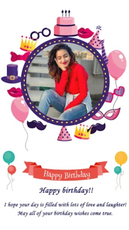 birthday photo frame - birthda for Android: Personalize Birthdays